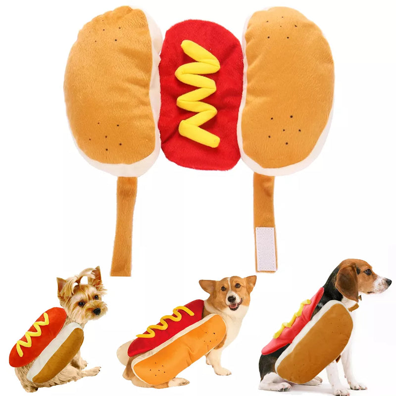 Fantasia hot dog/salsicha para cachorro