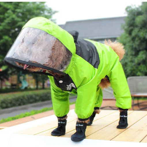Super jaqueta e capa de chuva impermeável para cães